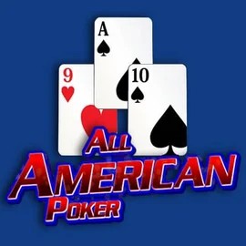 All American Poker slot logo by RTG (Reel Time Gaming) at Lizaro Casino
