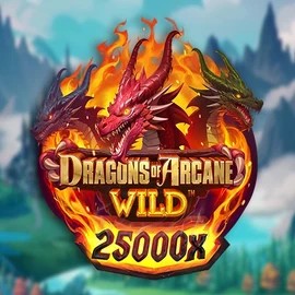 Dragons of Arcane Wild logo by Foxium at Lizaro Casino