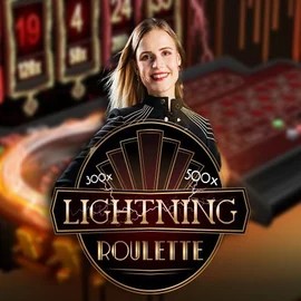 Lightning Roulette logo by Evolution Lizaro Casino