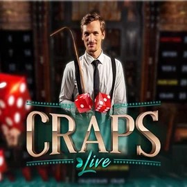 Live Craps online game logo by Evolution on lizarocasinoo.gr